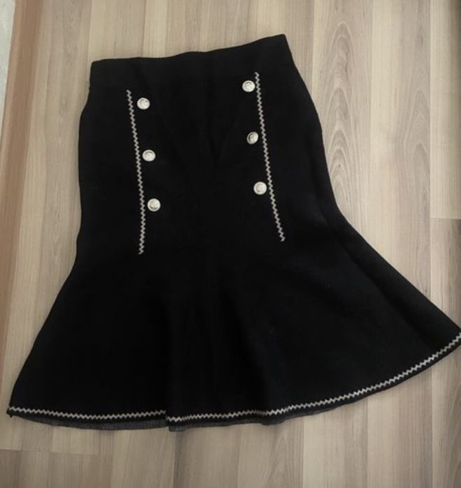 Юбка теплая новая ткань плотный кашемир