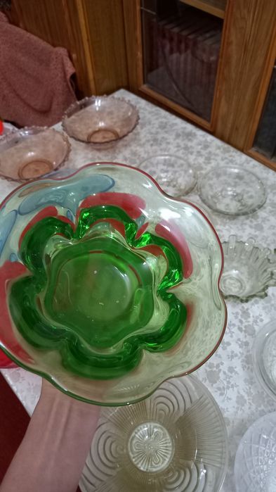 Стеклянная посуда СССР: салатницы, вазы, конфетницы
