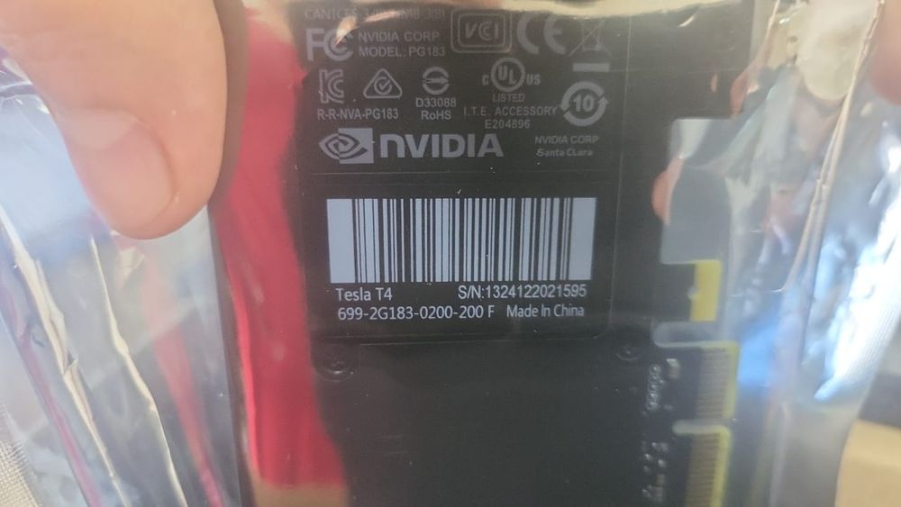 Видеокарта NVIDIA Tesla T4 Low Profile 16GB - Комплектующие и ...