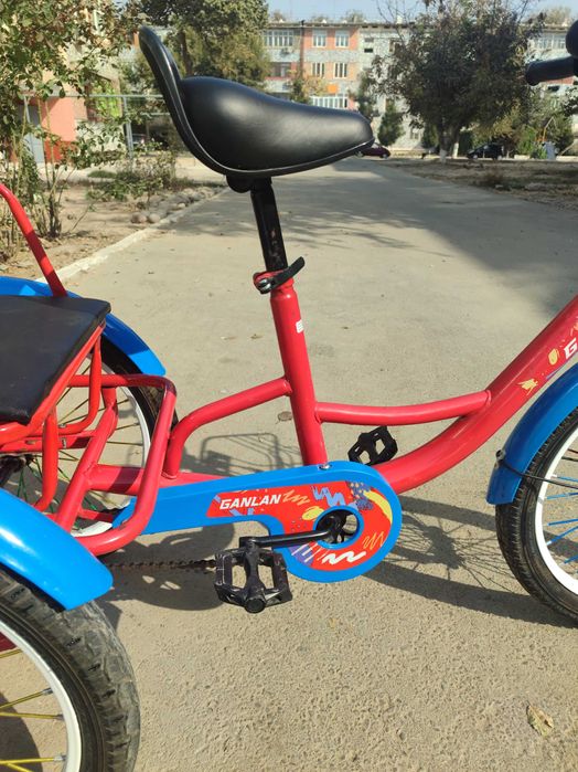 3 g'ildirakli orqa o'rindiqli velosiped (2 o'rindiqli)