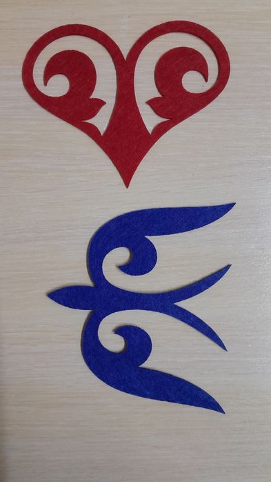 этно орнаменты из фетра