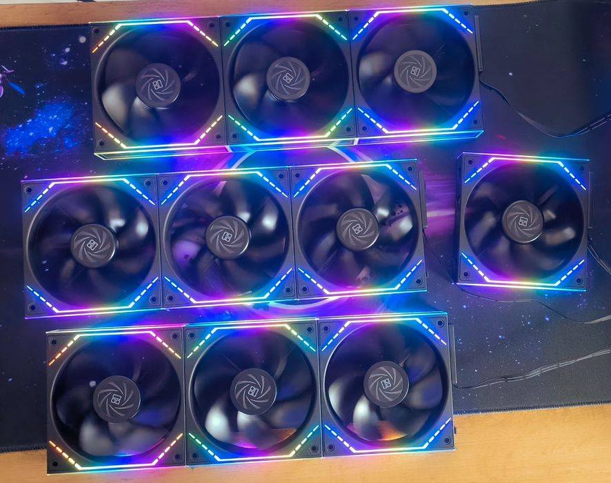 Новые кулеры 10шт 120мм Thermalright M12Q ARGB (7 шт + 3 в подарок)