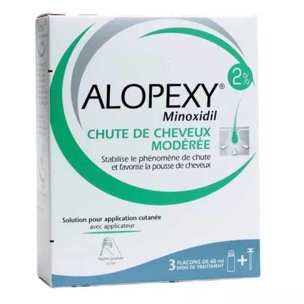 Minoxidil 2% Alopexy Pachet cu 2 flacoane x 60 ml - Nou