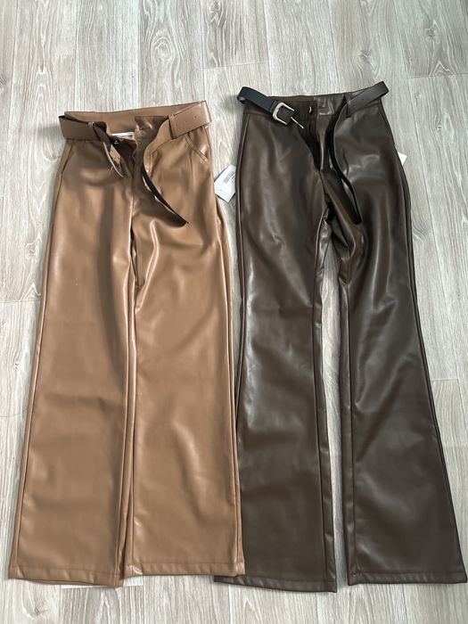 Продам кожаные брюки размер М 42-44