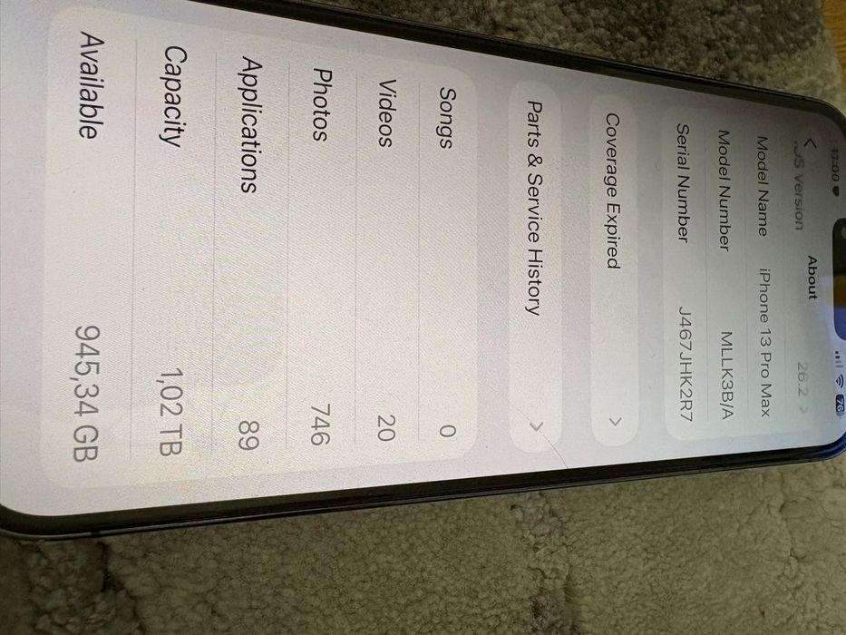 Iphone 13 pro max 1T