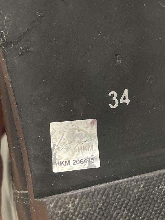 Детски кожени ботуши за езда HKM Córdoba Kids 34 - почти нови