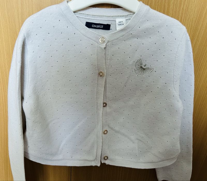 Bluza cu nasturi si fusta 92 cm