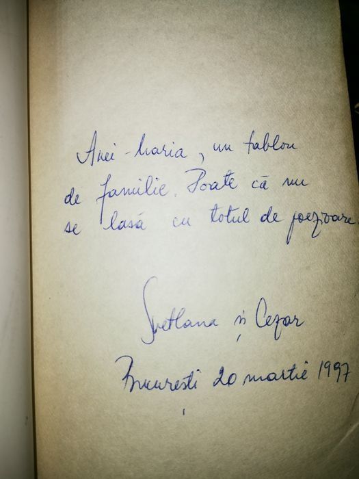 AUTOGRAF Tablou de familie - Sorin Gheorghut Svetlana Carstean Razvan Radulescu Mihai Ignat T. O. Bobe Cezar-Paul Badescu