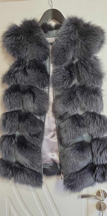 Палто с естествен косъм