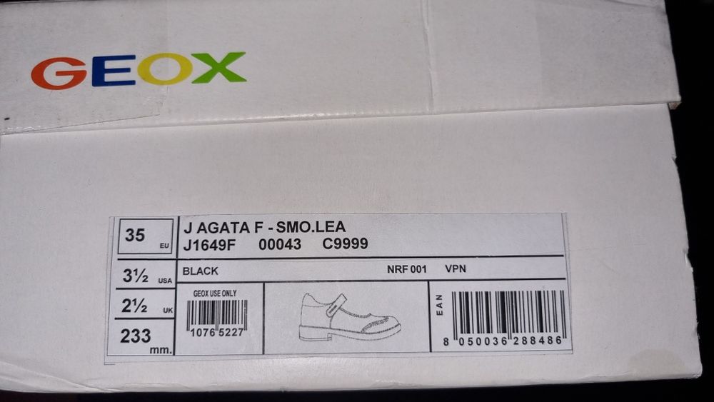 Balerini Geox din piele naturală mărime 35