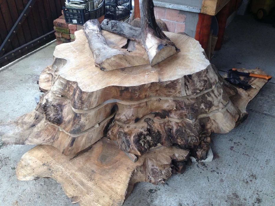 Маса от орех, бар плотове