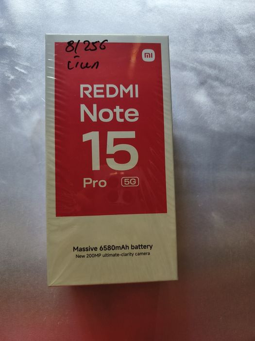 Redmi Note 15pro 5g Titanium 8+8/256gb xolati 15kunlik yengide
