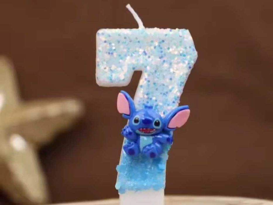 Свещички за торта на Стич