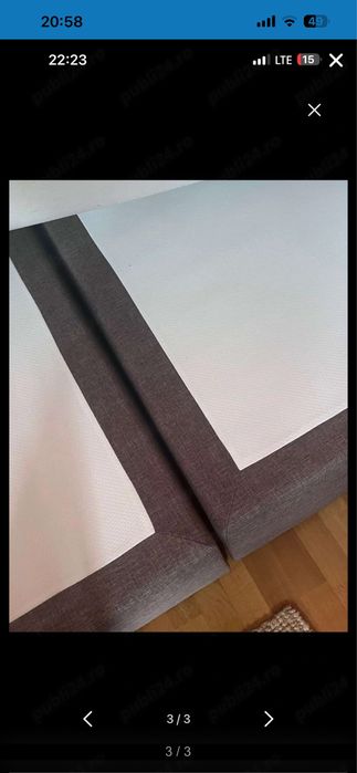 Boxspring pat cu saltea inclusa 140,200
