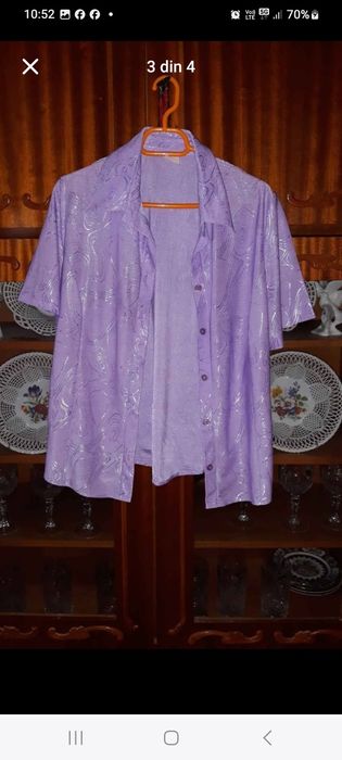Bluzițe alba și mov.