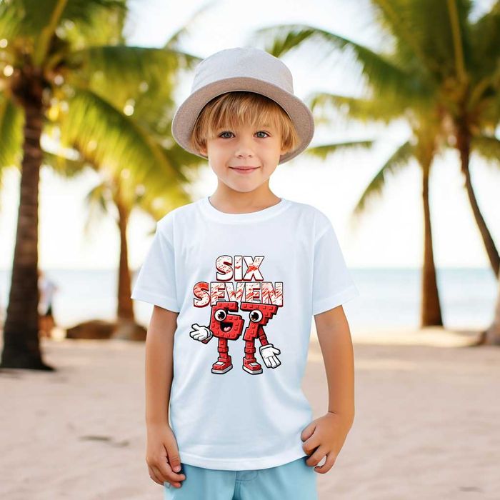 Детска тениска с 6 7 Six Seven