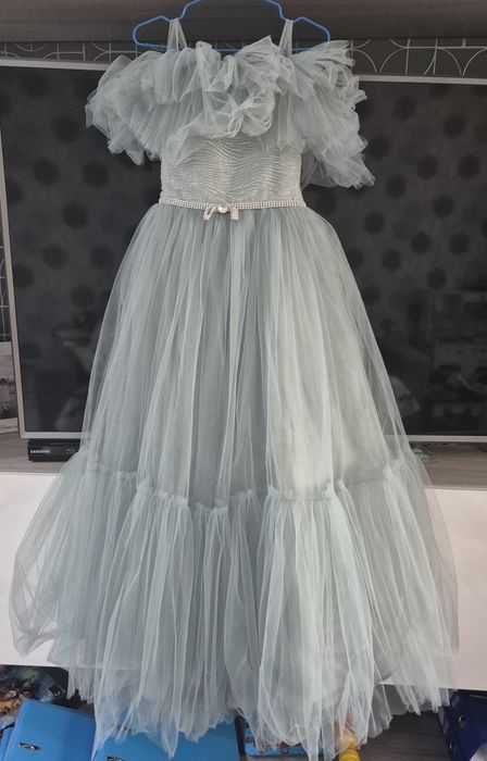 Rochie superbă verde din tul