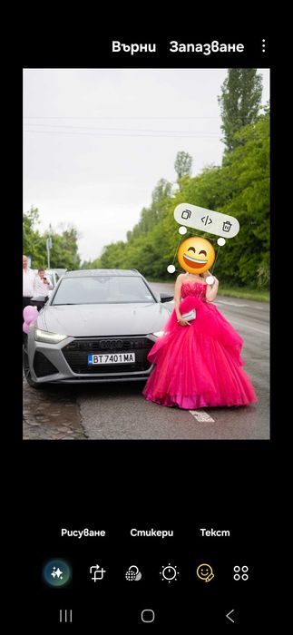 Продавам Дизайнерска бална рокля