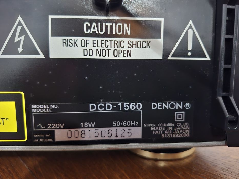 Cd Player  Denon  DCD 1560