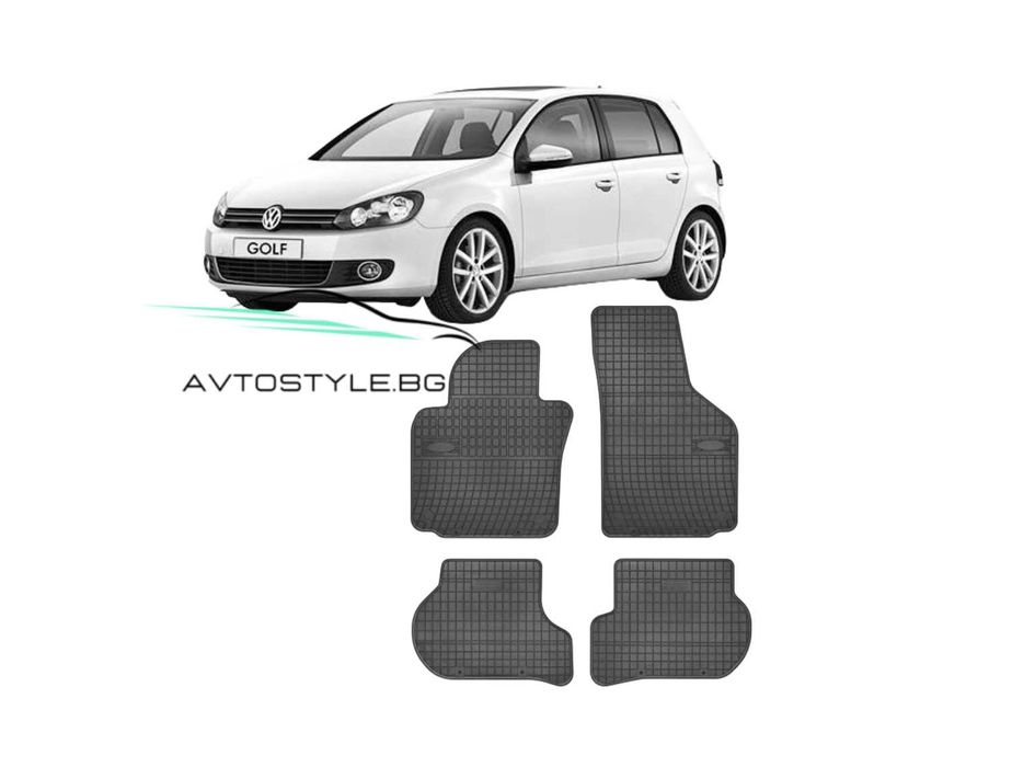 Гумени стелки зa VW Golf 5, 2004-2008 г., Frogum