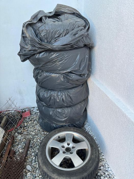 Roti cu tot cu jante de aluminiu si tabla