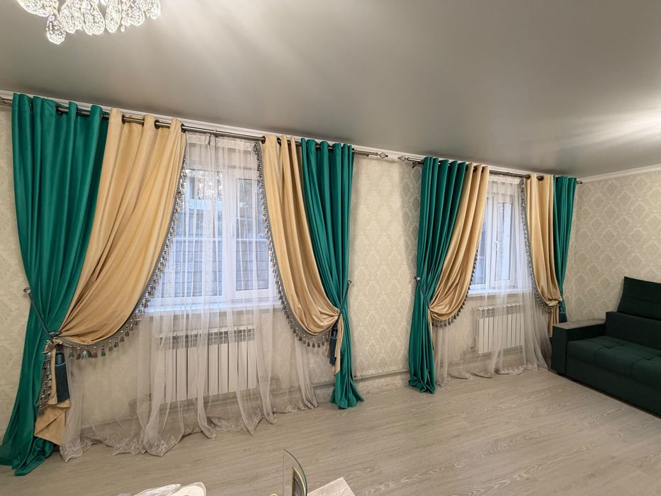 Шторы с карнизом Ширина 2*50, высота2,45