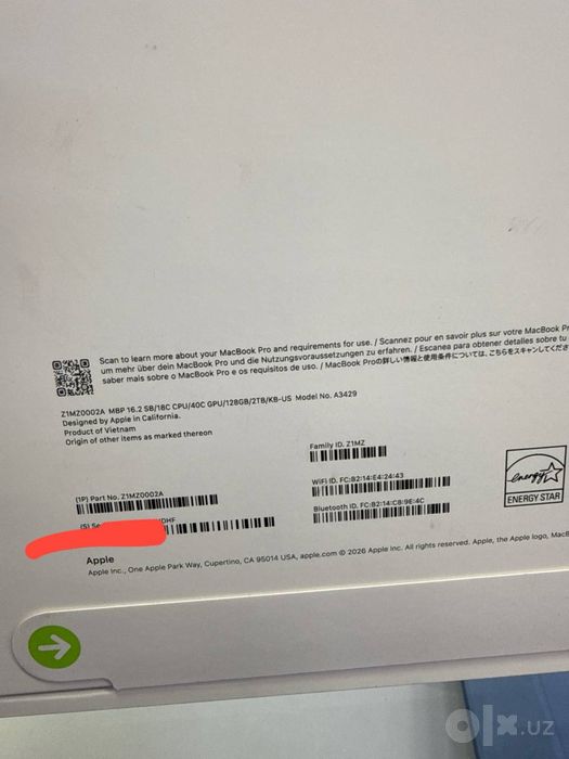 Macbook Pro 16 M5 max  128/2tb