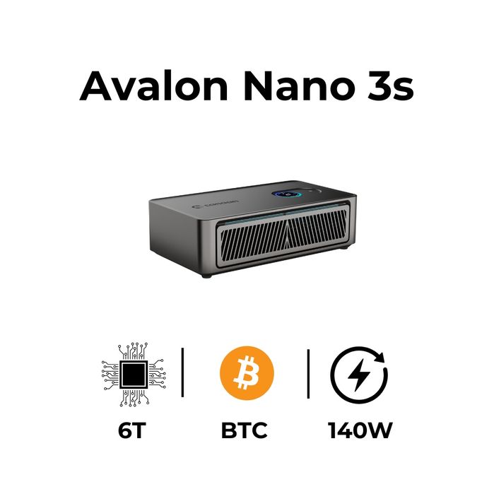 Биткойн копачка Canaan Avalon Nano 3S - 6 TH/s 140W