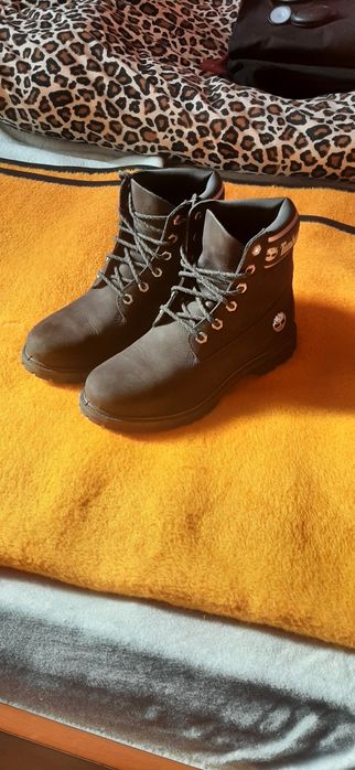 Ghete bocanci piele noi timberland black originale premium 40-41 26cm