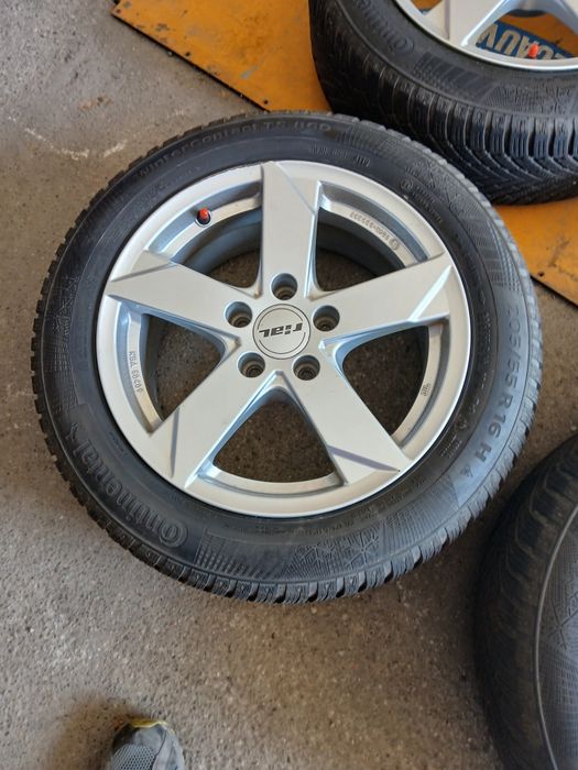 Jante aliaj RIAL STARE CA NOI , R16 , 5x112 , 7Jx16H2 , ET35  ,echipate cu anvelope de IARNĂ  205/55/R16 CONTINENTAL DOT 2019