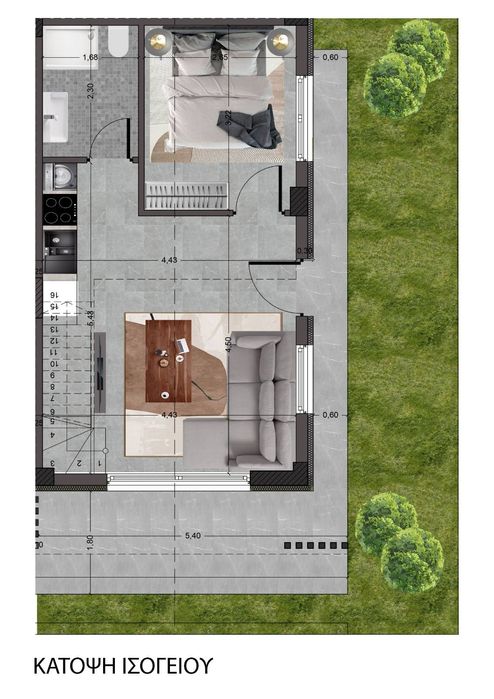 Просторен мезонет в Паралия Офринио