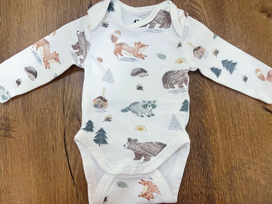 Бебешко боди с дълъг ръкав 0-3 месеца