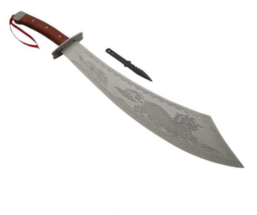 Maceta de vanatoare otel inoxidabil 65 cm cutit teaca inclusa