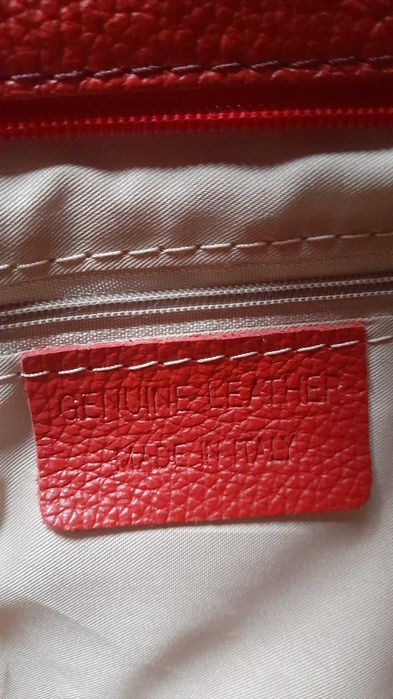 Елегантна дамска чанта от естествена кожа -Made in Italy
