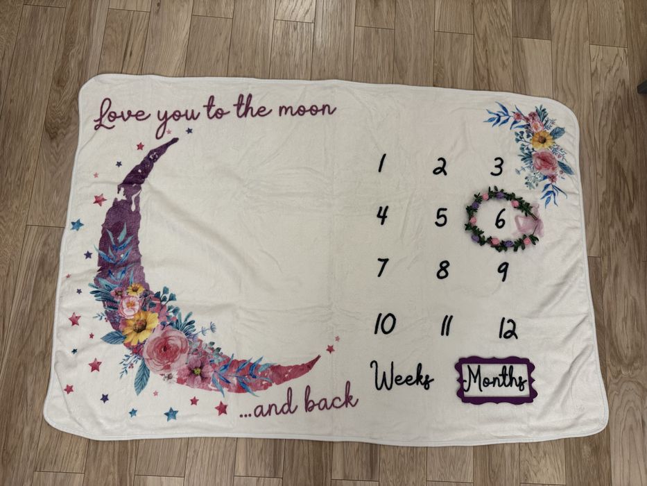 Paturica luna roz 100*150 cm