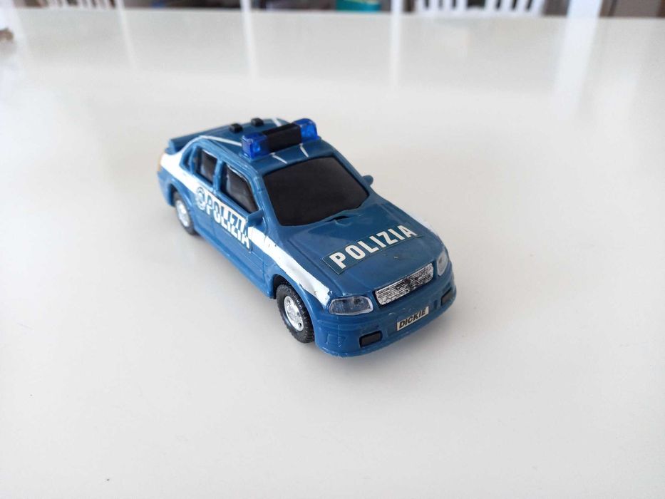 Стара играчка Dickie. RC Highway Patrol. Кабрио с кабелно дистанционно