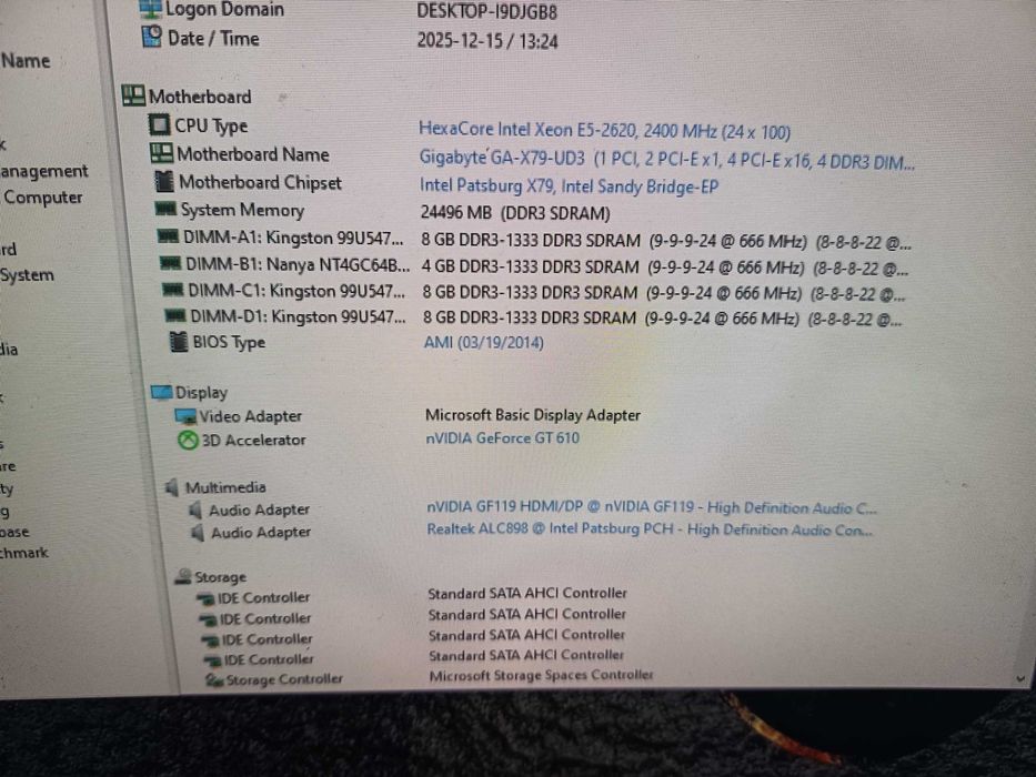 Kit memorii ram de pc, 16gb ddr3 , 8gb + 8gb