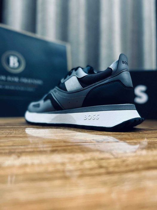 BOSS мужские кроссовки цвет серый РАЗМЕР 41,44,45