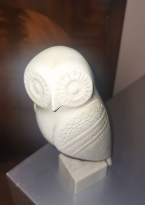 Древногръцка теракотена сова, керамична птица, символ на мъдростта