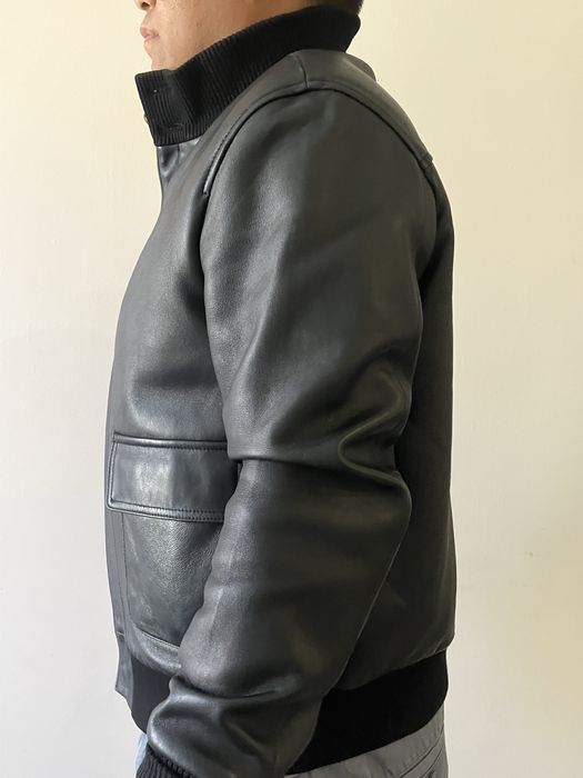 Оригинал кожанная куртка Gucci