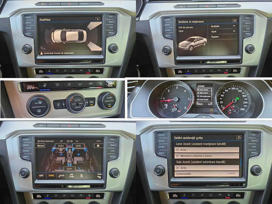 VW Passat Highline 2016 2.0TDI 190cp DSG / Distronic LINE SIDE Matrix Ventilatie / TOP