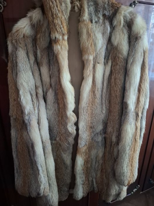 Haină Blană Naturală Vulpe Roșcată (Red Fox) cu Glugă | Lux | Germania