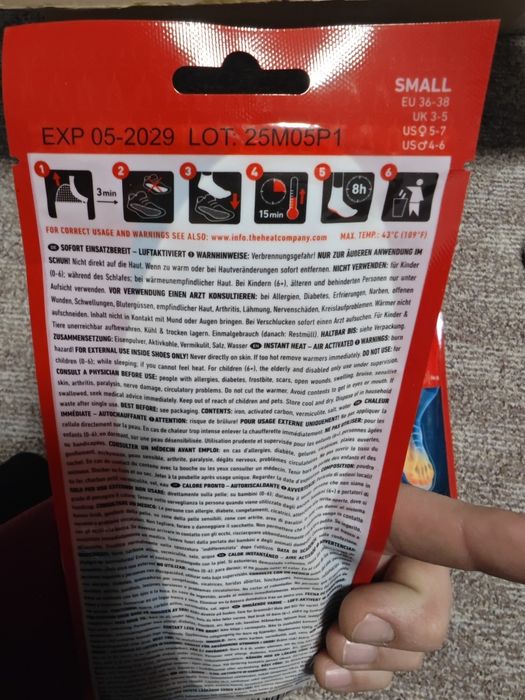 Tălpici papuci cu încălzire  8 bucăți