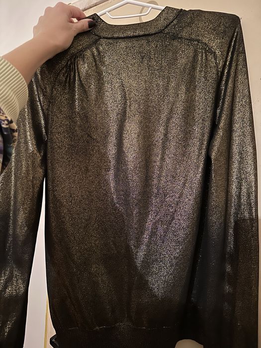 BАLMAIN X HM блуза в златен меланж с подплънки