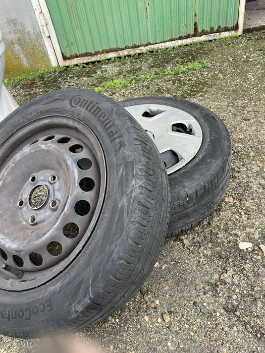 Балансирани летни гуми Континентал с джанти за VW, 15” 5х100