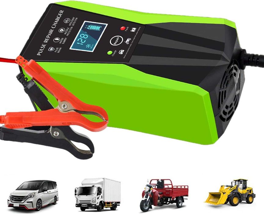 Преносимо зарядно батерия / импулсно зарядно за автомобил 10А