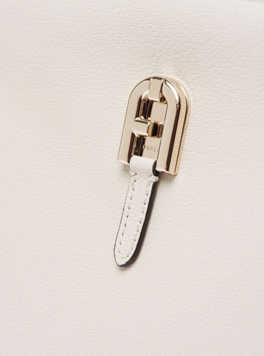 Furla Кожена чанта Palazzo с велур
