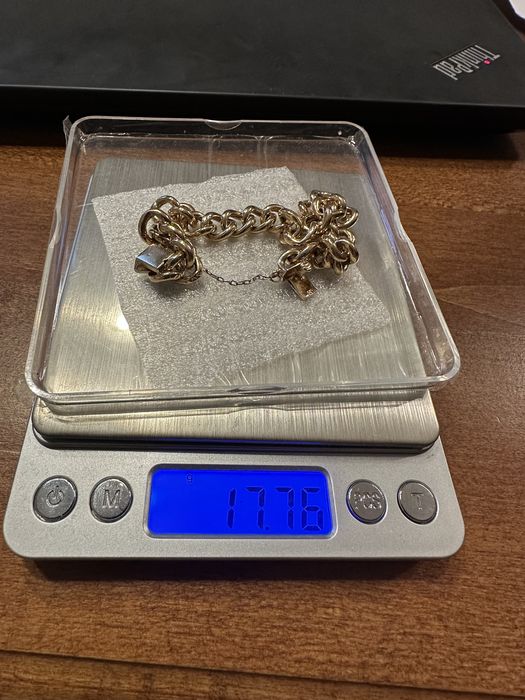 Златна гривна злато ланец синджир  Италия 18 карата унисекс перфектна