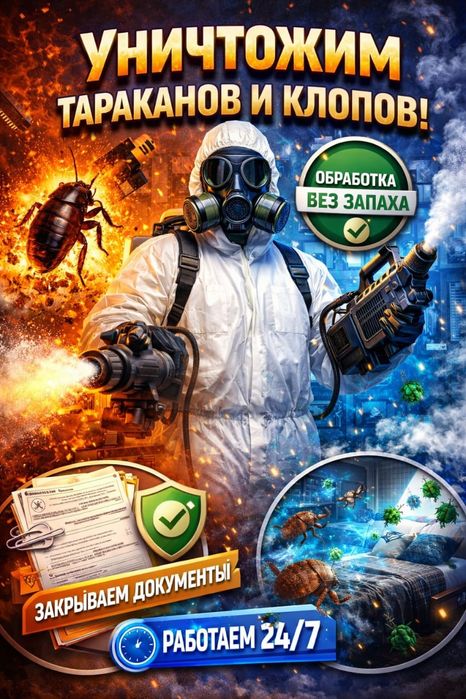 Дезинфекция. Тараканы и клопы