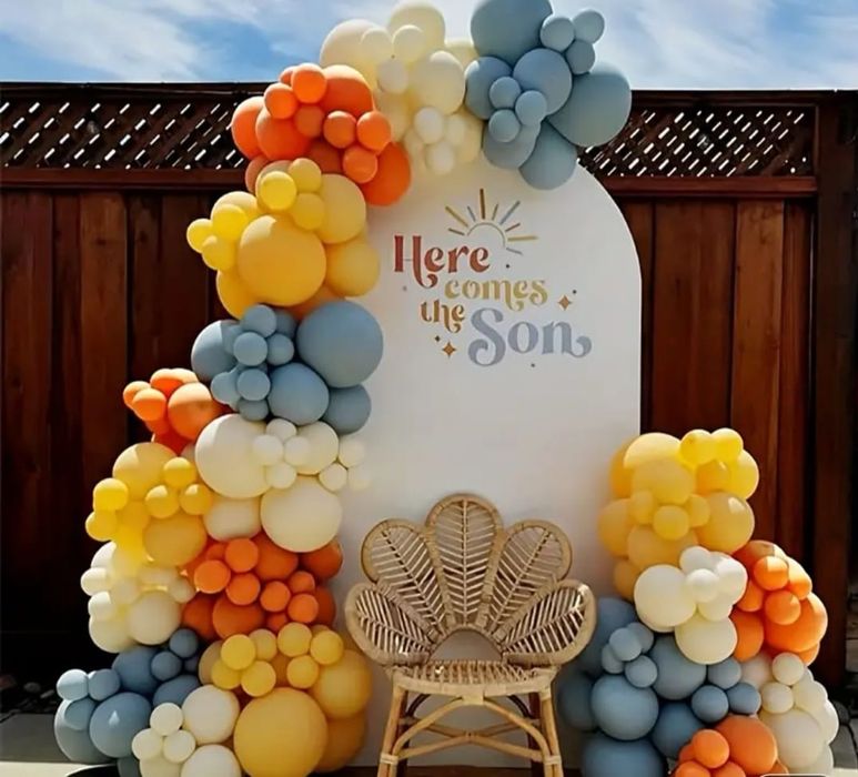 Eveniment cu panou photo corner personalizat